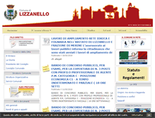 Tablet Screenshot of comune.lizzanello.le.it